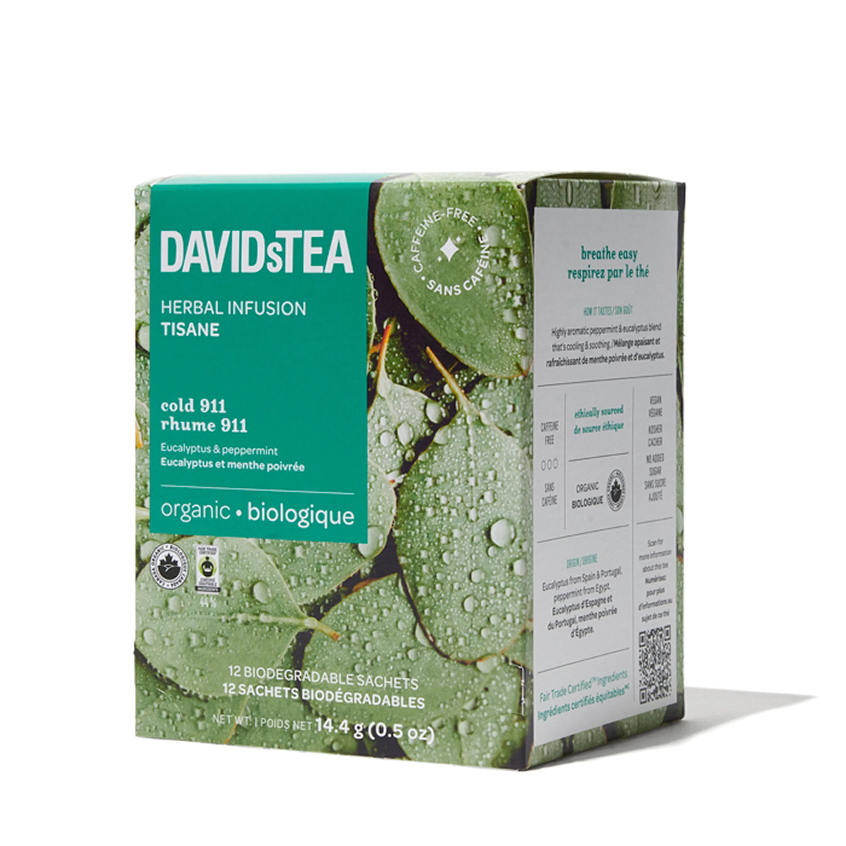 DAVIDsTEA Organic Cold 911 Tea Pack of 12 Sachets — SKU SB-FB6799-9E5E419A5B5553 - Image 3