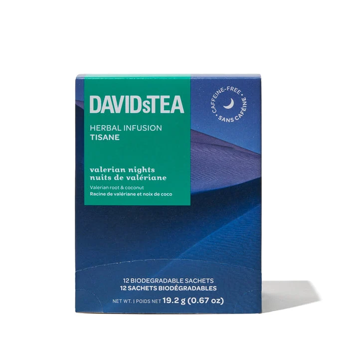 DAVIDsTEA Valerian Nights Tea Pack of 12 Sachets — SKU SB-FB6799-FAF3969109A590