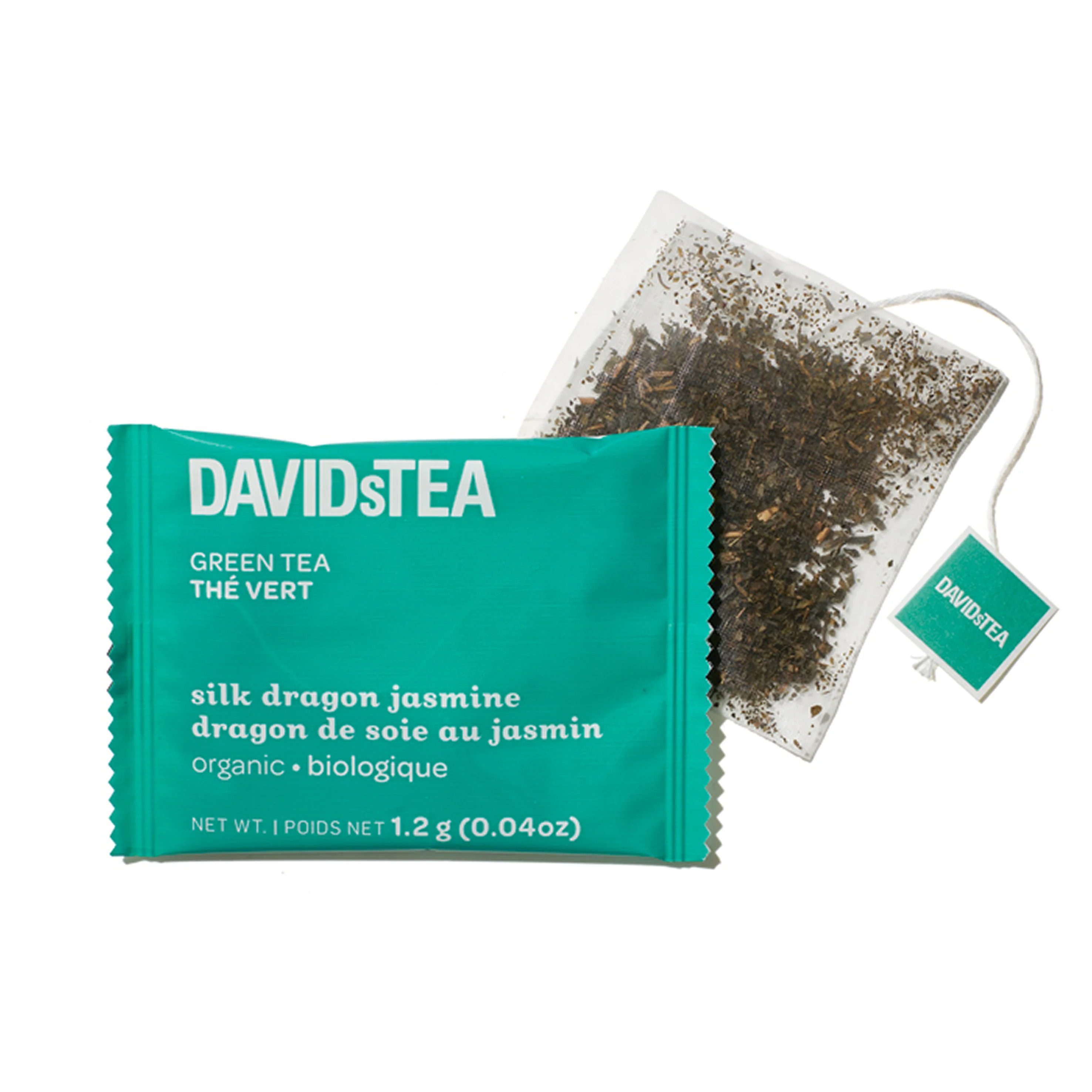 DAVIDsTEA Organic Silk Dragon Jasmine Tea Pack of 12 Sachets — SKU SB-FB6799-6FFD91C45E6D66 - Image 3