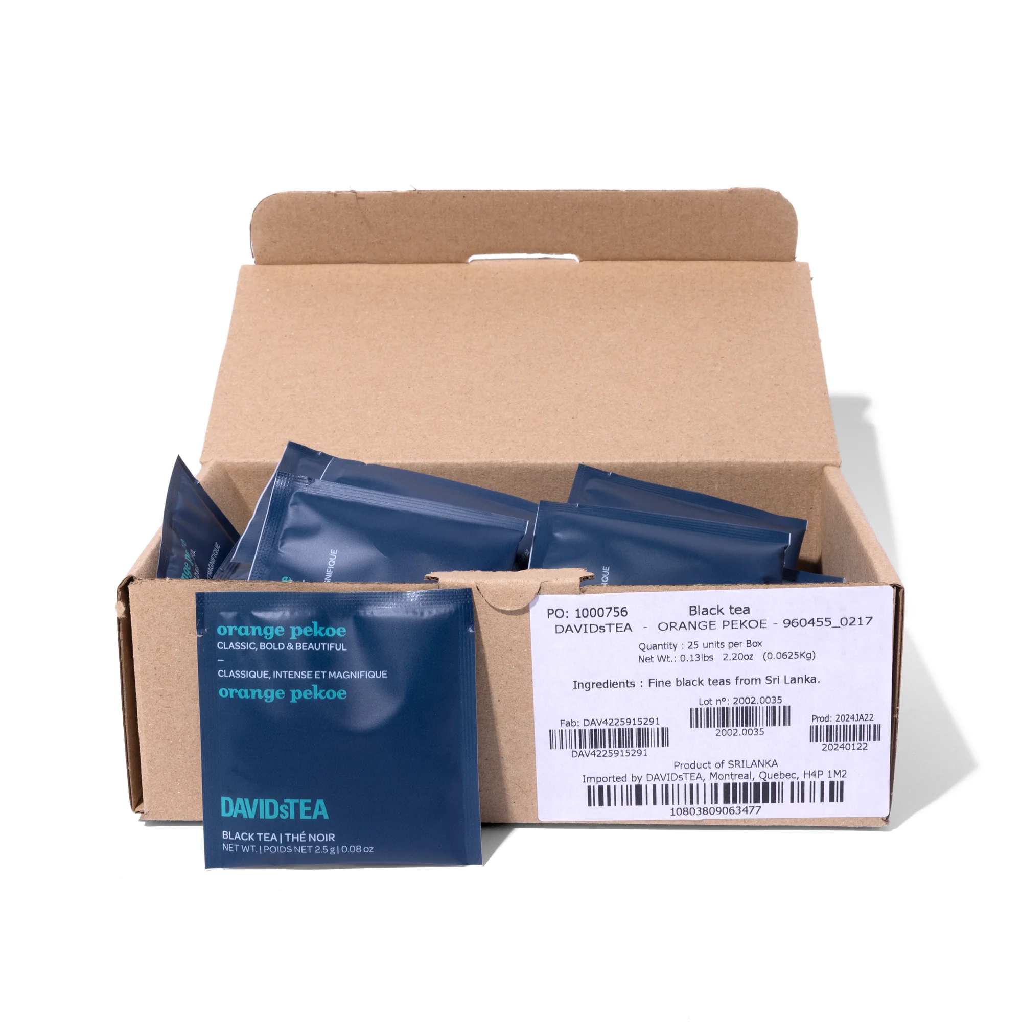 DAVIDsTEA Orange Pekoe Tea Pack of 25 Sachets - Image 3