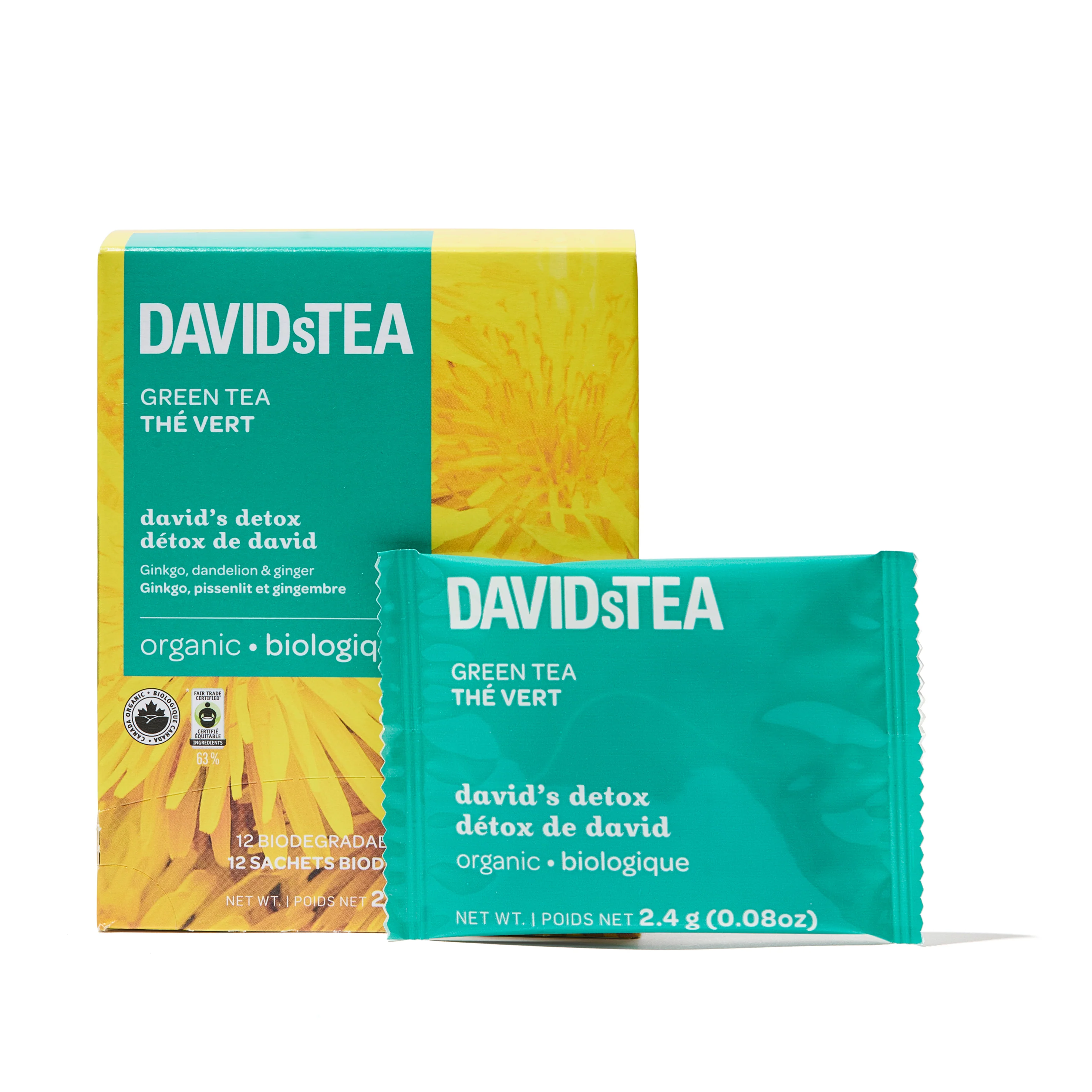 DAVIDsTEA Organic David's Detox Tea Pack of 12 Sachets — SKU SB-FB6799-B1BFCD51B53B83