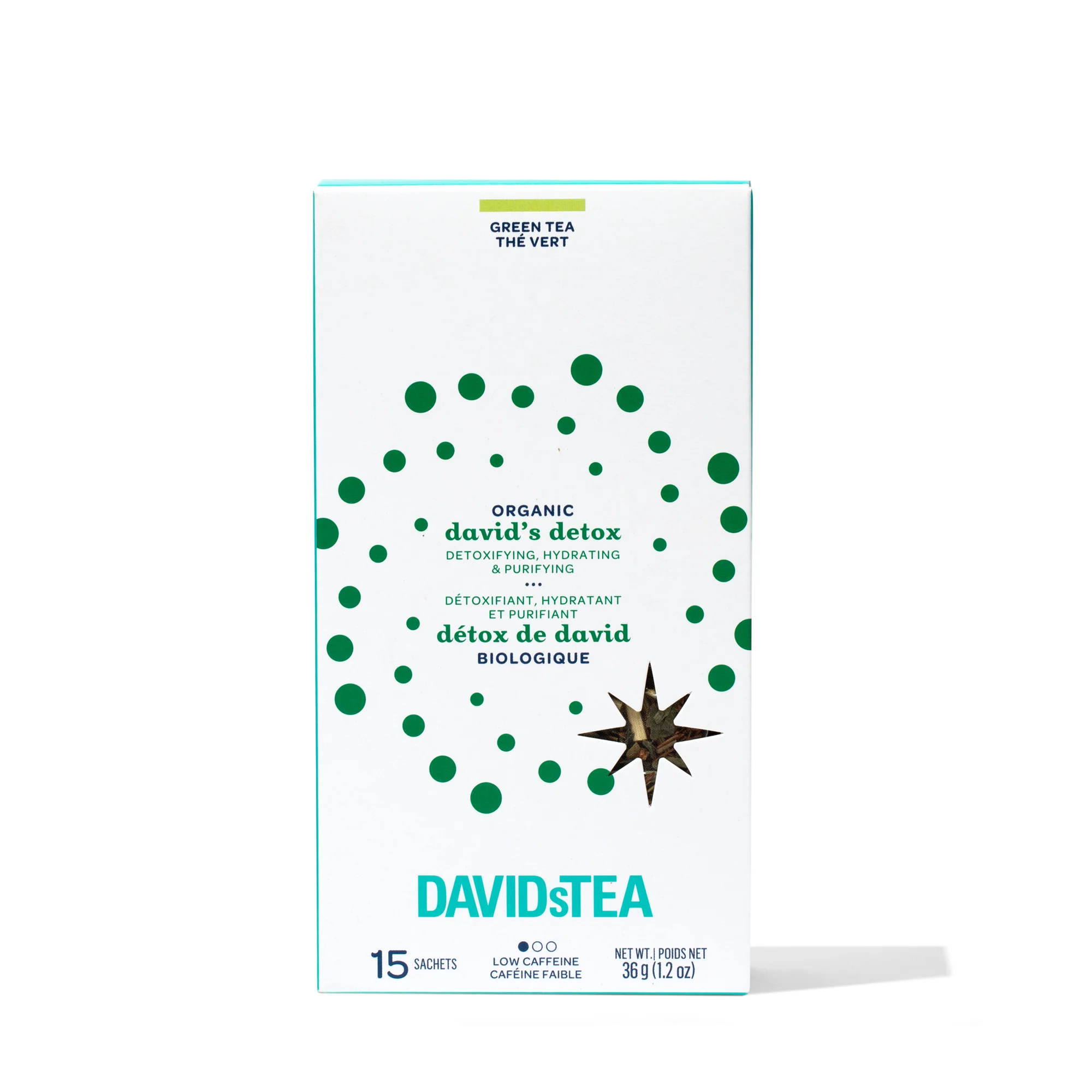 DAVIDsTEA Organic David's Detox Tea Pack of 15 Sachets