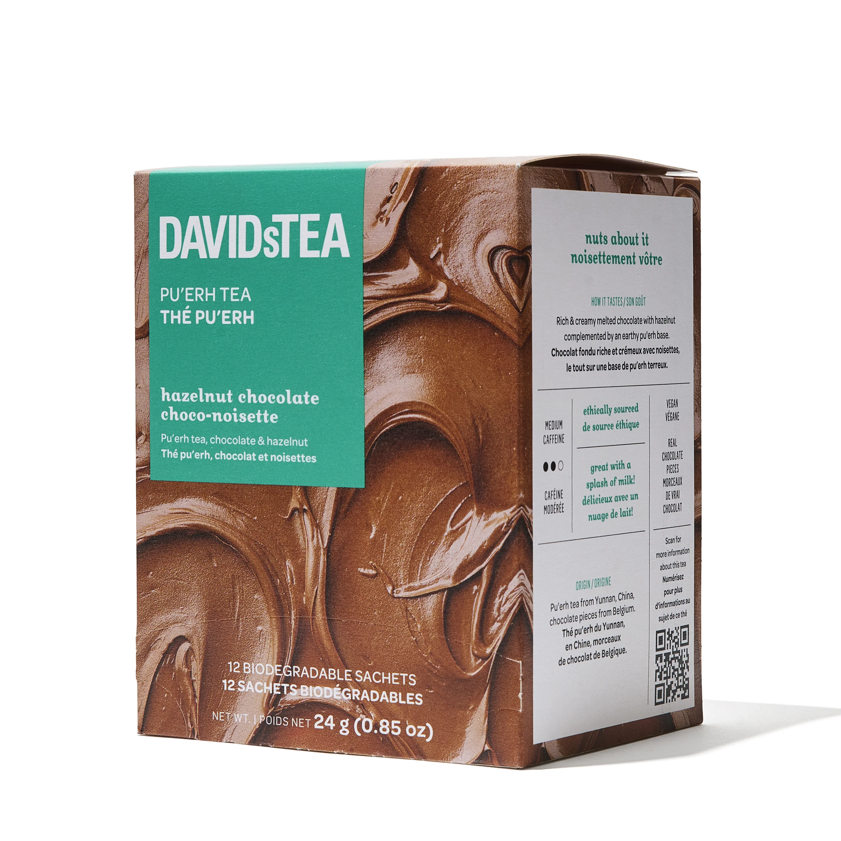 DAVIDsTEA Hazelnut Chocolate Tea Pack of 12 Sachets — SKU SB-FB6799-6CB8A1F6452EDF - Image 3
