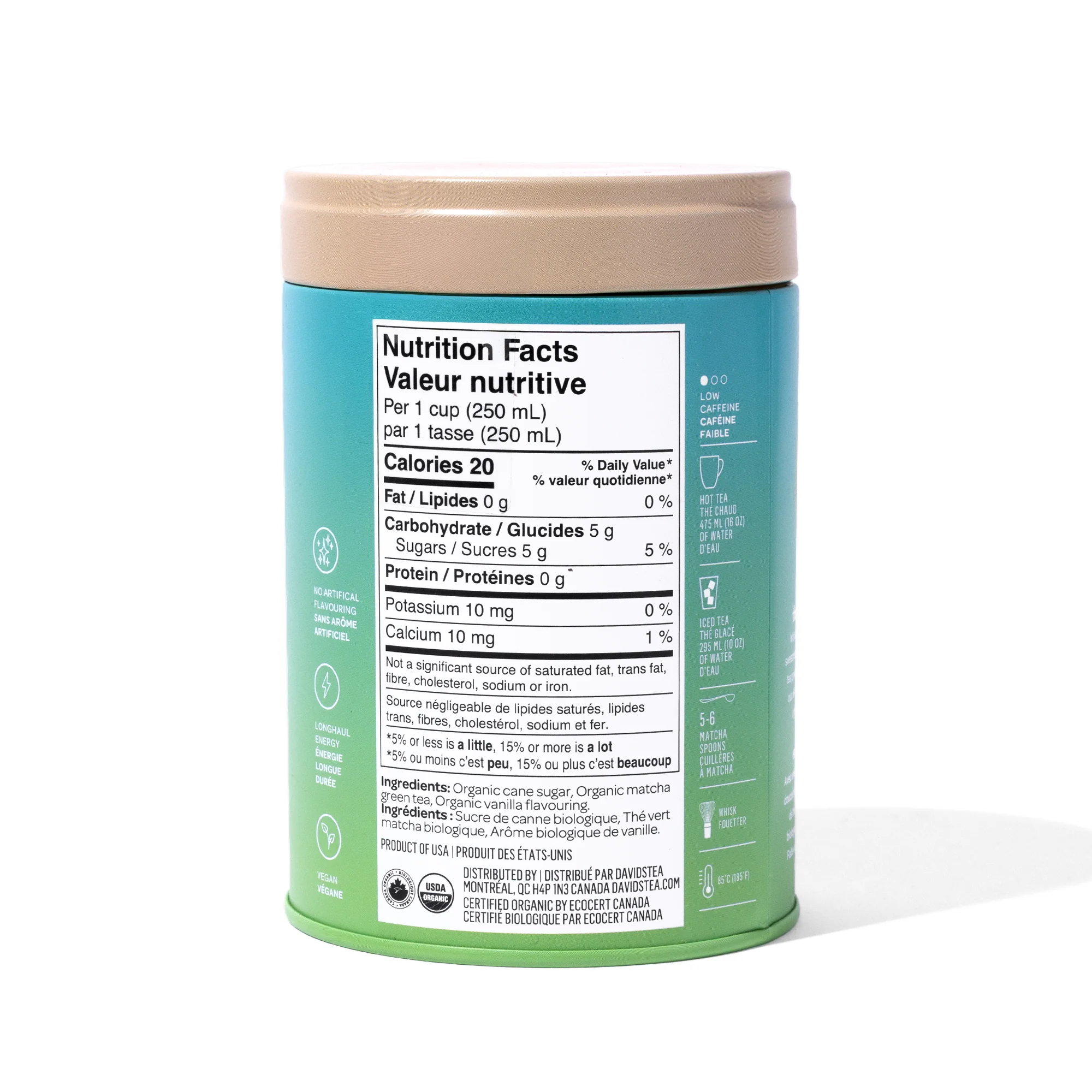DAVIDsTEA Organic Vanilla Matcha Tea Tin — SKU SB-FB6799-3A191A94FCD32E - Image 3