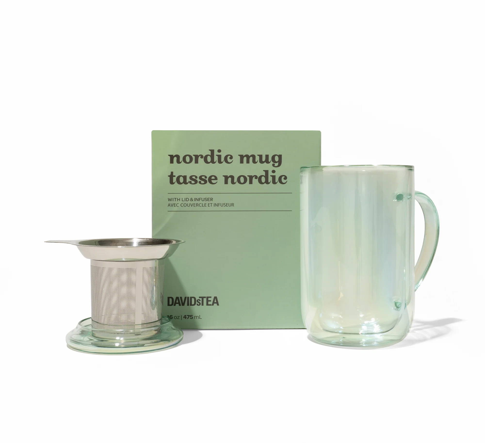 DAVIDsTEA Iridescent Green Double Walled Nordic Mug — SKU SB-FB6799-477F75E86136E2 Cup