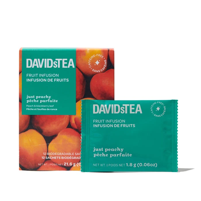 DAVIDsTEA Just Peachy Tea Pack of 12 Sachets — SKU SB-FB6799-E8F59EA7A9B009 - Image 2