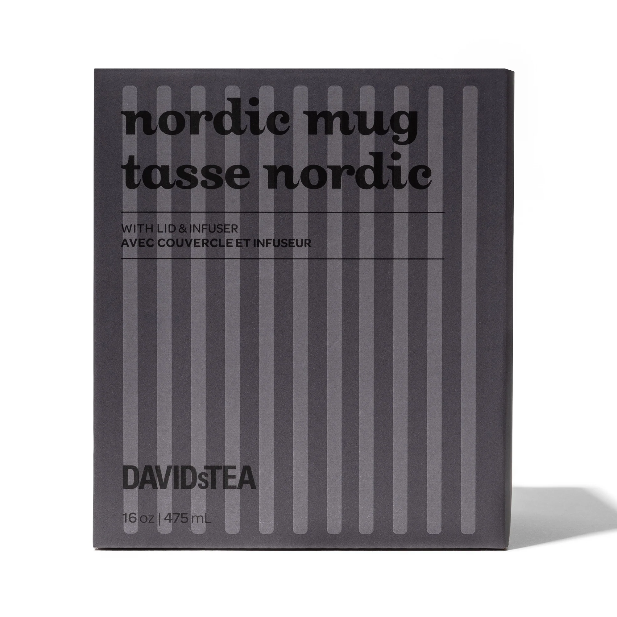 DAVIDsTEA Sesame Grey Ribbed Nordic Mug — SKU SB-FB6799-64A42138F00FAE Cup - Image 3